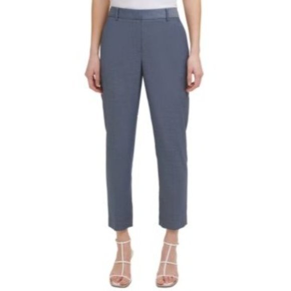 DKNY Petite Essex Flat Front Mid Rise Ankle Pants - Size 2P - Picture 1 of 4